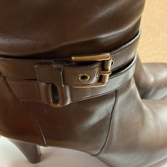 Coach Addie Semi Mate Leather Heel Boots - Picture 6 of 16